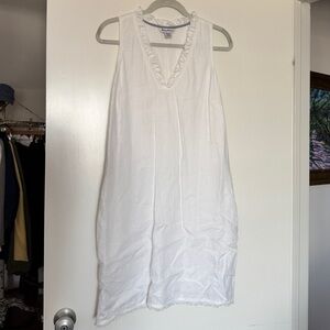 Tommy Bahama Two Palms V-Neck Linen A-Line Dress Size M